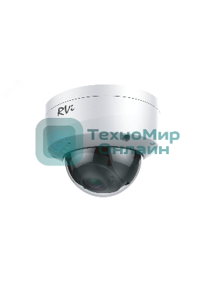 Видеокамера IP 4Мп купольная с ИК-подсветкой до 30 м (2.8мм) RVi-1NCD4054 (2.8) white