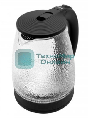 Чайник электрический Vitek VT-7003 1.7 л, 2200 Вт, стекло, черный