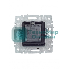 Розетка телевизионная двойная TV+SAT IEK BRITE РТВ/РСп12-БрА алюминий