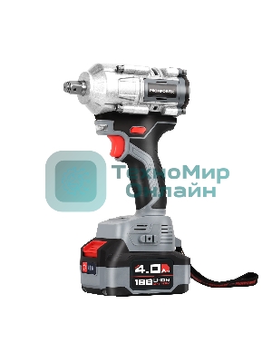 Аккумуляторный гайковерт бесщеточный ударный ProfiPower T-500N (Li-ion-1шт, 4.0А·ч, 500Нм, ударная головка 17/19/21мм, З/У, в кейсе)