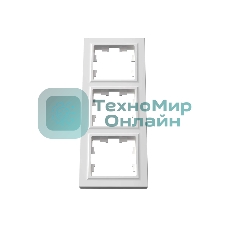 Рамка 3-мест. IEK BRITE РУ-3-БрБ бел.