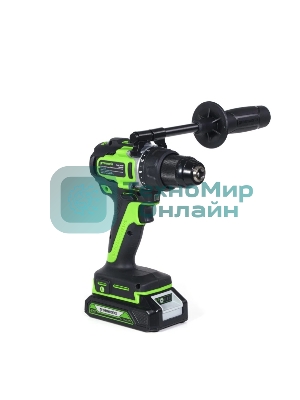 Дрель-шуруповерт аккумуляторная Greenworks GD24DD90 24V, 90 Нм, бесщеточная, 45/90Нм,2х4Ач,ЗУ,кор 3707507CUD