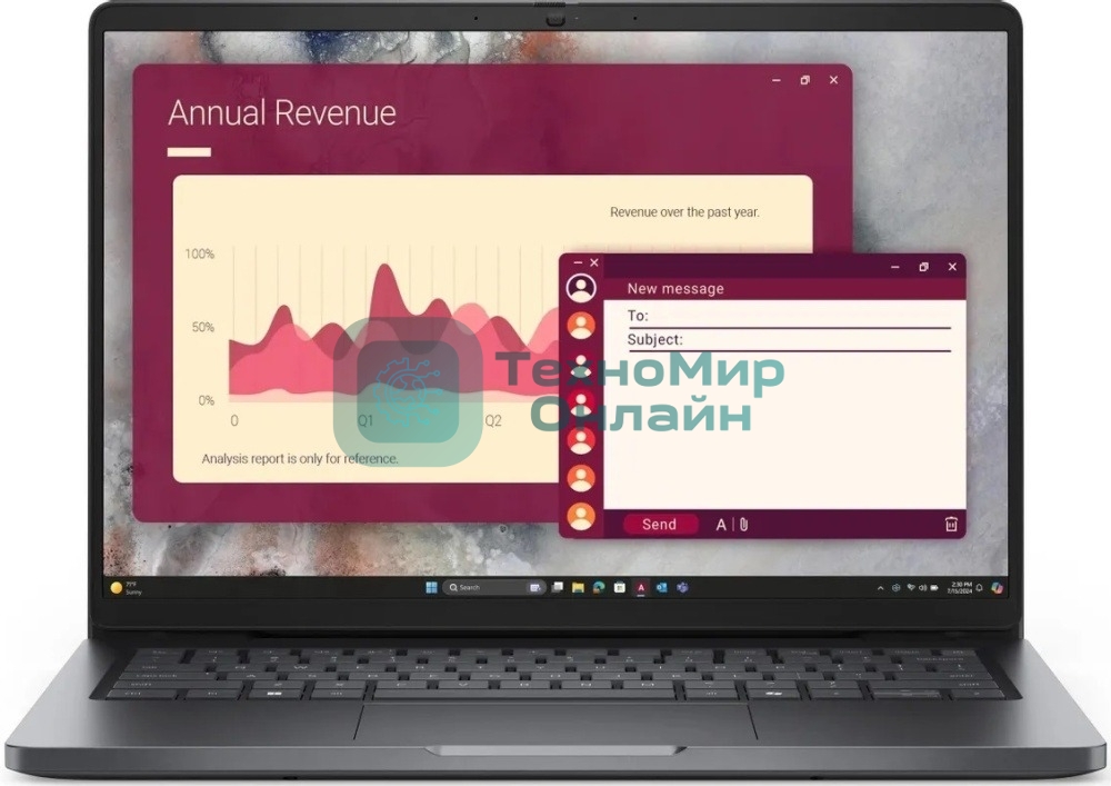 Ноутбук Dell Pro 14 Core Ultra 7 255U 16Gb SSD512Gb Intel Graphics 14