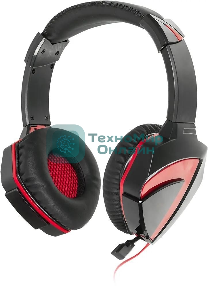 Гарнитура проводная A4Tech Bloody G500 черный/красный (1.5 м) микрофон