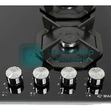 Газовая варочная панель Maunfeld EGHG.64.2CB/G, 4 конфорки, закаленное стекло, черный