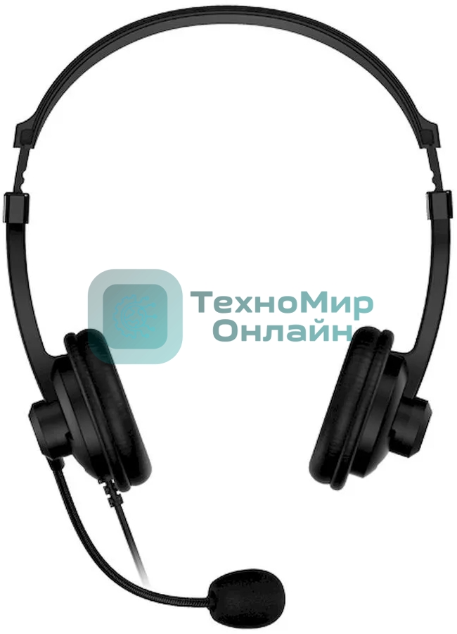 Гарнитура Genius HS-230U чёрный, проводная, USB