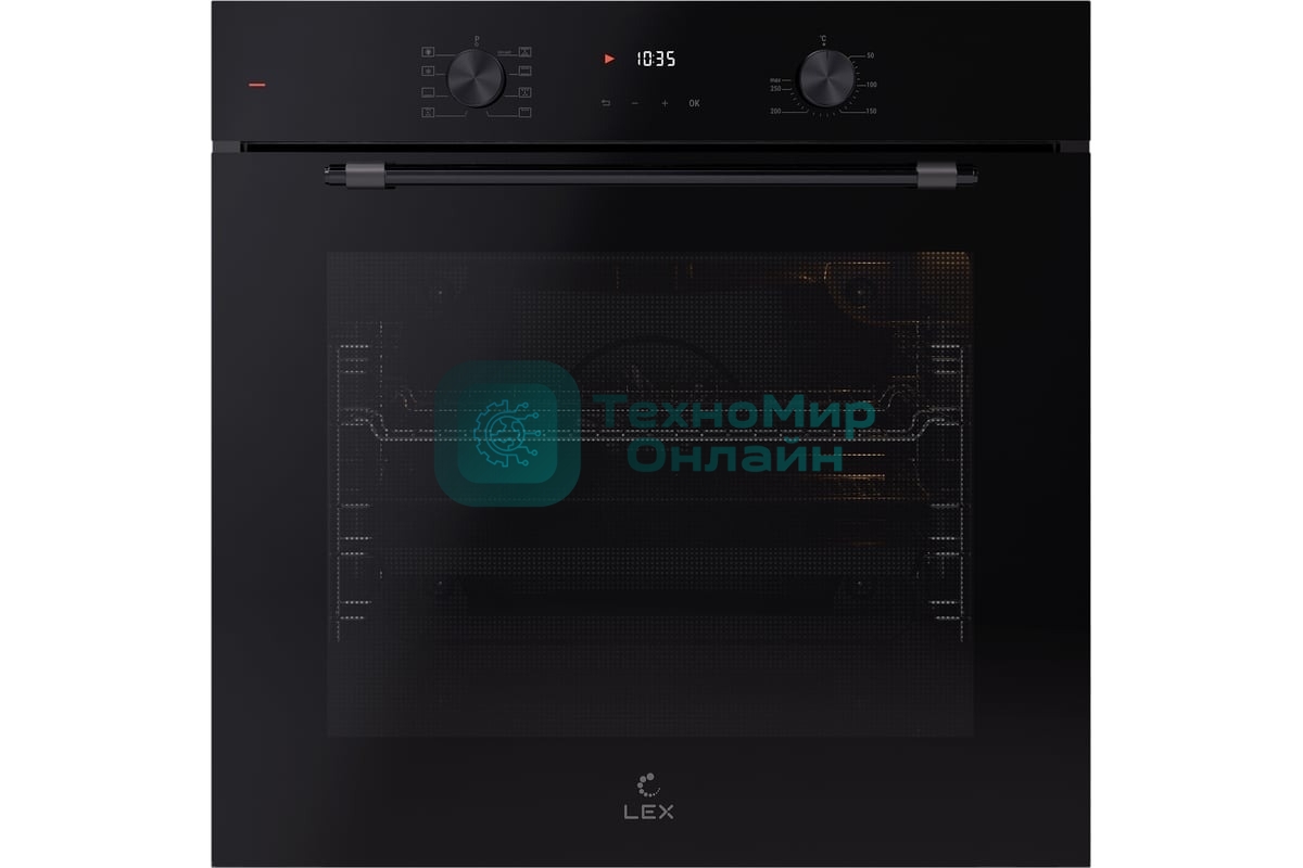 Духовой шкаф электрический LEX EDP 680 BBL MAX, встраиваемый, черный