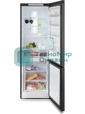 Холодильник Бирюса Б-W960NF графит двухкамерный 240/100л морозилка снизу, No Frost