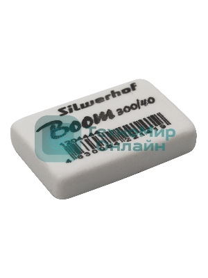 Ластик Silwerhof Boom 300/40 181148 35.5х23х8мм каучук термопластичный белый