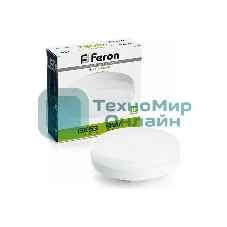 Лампа светодиодная Feron LB-452 9Вт GX53 белый таблетка