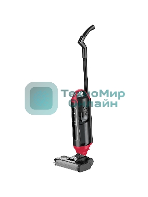 Пылесос моющий Rondell RDE-2080 черный/красный, питание от аккумулятора, 120 Вт, уборка влажная/сухая, пылесборник 0.4 л