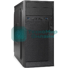 Компьютерный корпус Minitower ExeGate BAA-105U2-01-AAA350 (mATX, БП AAA350 с вент. 8см, 2*USB+2*USB 3.0, аудио, черный)