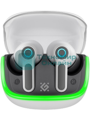 Наушники TWS Defender CyberDots 290 белый, внутриканальные, Bluetooth, до 4 ч