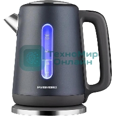 Чайник электрический Redmond KM238 1.7л. 2200Вт серо-голубой корпус: стекло