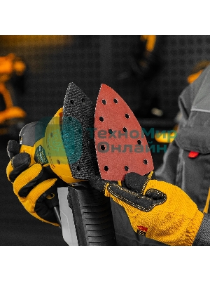 Треугольник абразивный Denzel на ворc. подложке под 