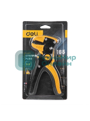 Автоматические клещи для снятия изоляции (стриппер) Deli DL2003 180мм, диапазон зачистки 0,5-6 мм, пружина с автоматическим возвратом