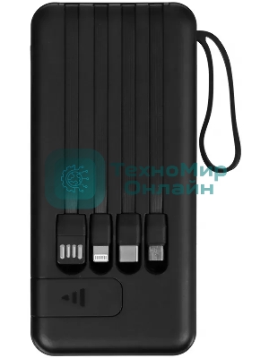 Портативный аккумулятор Tecno OnGO L101 10000mAh 12W 2.4A 2xUSB-A/USB-C черный