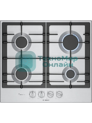 Газовая варочная панель Bosch PCP6A5I90M нержавеющая сталь