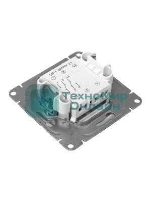 Механизм выключателя EKF UP1-SWW-21 двухклавишный, проходной, белый Эпика