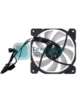 Вентилятор для корпуса 1STPLAYER F7R Black F7R-BK 120mm, 600-1800rpm, 56.34CFM, 36.99dBa, BULK