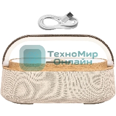 Колонка портативная BBK BTA2010 бежевый 10W 1.0 BT 10м 1800mAh
