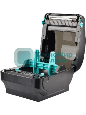 Принтер наклеек G&G GG-D410 стационарный, прямая термопечать, 203 dpi, 152 мм/сек, USB черный