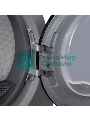 Сушильная машина Maunfeld MFDM168SL02 нержавеющая сталь, 8 кг, сушка - тепловой насос, программ - 16, 59.5 x 84.5 x 61 см