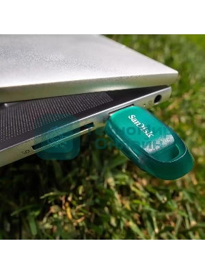 Флешка USB 256 Gb SanDisk CZ96 Ultra Eco, USB 3.2 зеленый