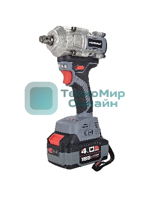 Аккумуляторный гайковерт бесщеточный ударный ProfiPower T-500N (Li-ion-1шт, 4.0А·ч, 500Нм, ударная головка 17/19/21мм, З/У, в кейсе)