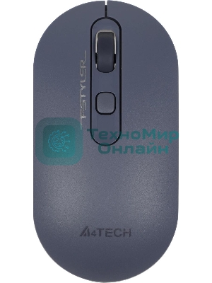 Мышь беспроводная A4Tech Fstyler FG20 пепельный/синий, 2000 dpi, радиоканал, USB, кнопки - 4