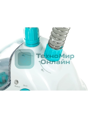 Отпариватель Kitfort КТ-957 белый/бирюзовый, 1500 Вт, 25 г/мин, 1900 мл