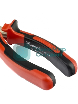 Длинногубцы Matrix NICKEL 17168 200 мм, прямые никелированные, двухкомпонентные рукоятки