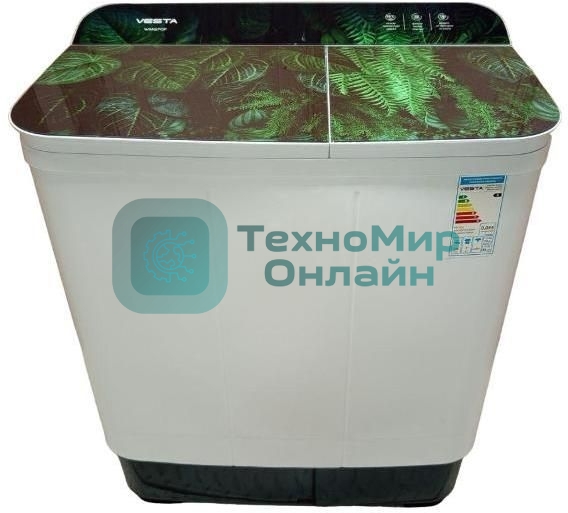 Стиральная машина VESTA WMG 70FP 7кг Nature 01 Ex белый, загрузка вертикальная 7 кг, класс D