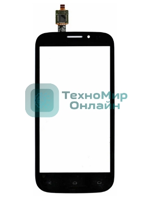 Сенсорное стекло (тачскрин) для Fly IQ4404 Spark, черное