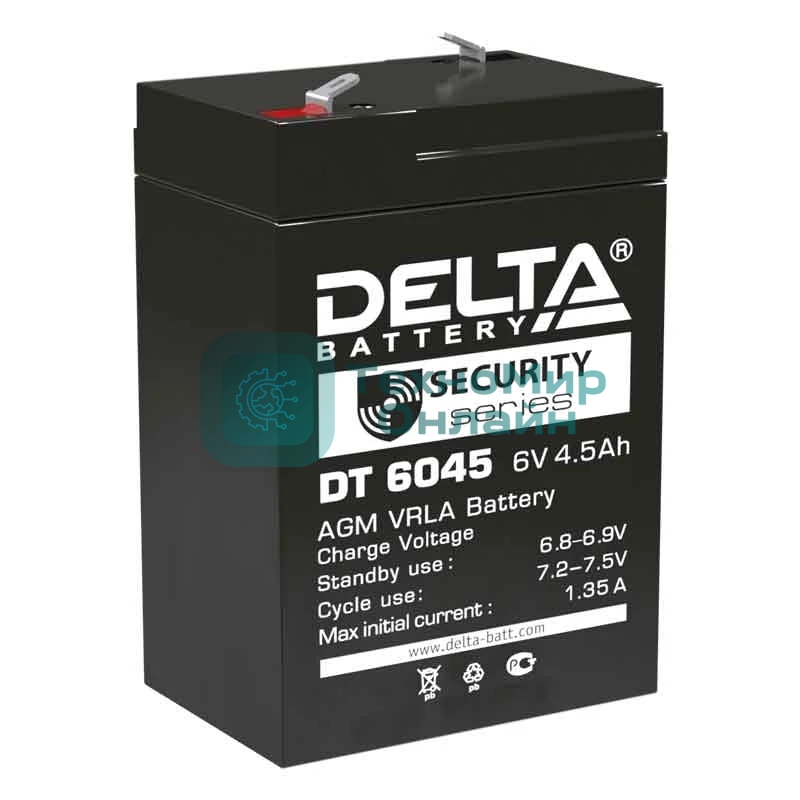 Батарея для ИБП Delta DT 6045 (6V, 4.5Ah)