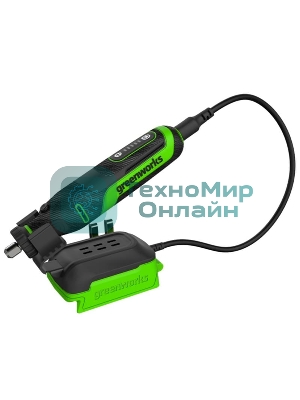 Прямошлифовальная машина (гравер) аккумуляторный GreenWorks G24RT, 24V, бесщеточный, с принадлежностями 52 шт., без АКБ и ЗУ (3200807)