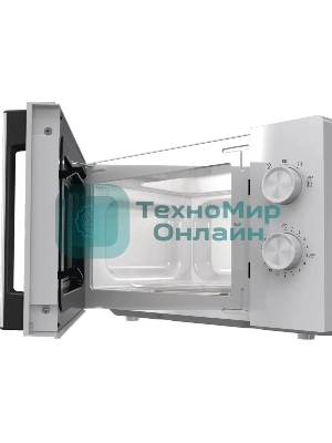 Микроволновая печь Gorenje MO20E1WH белый, 20 л, 800 Вт, переключатели - поворотный механизм