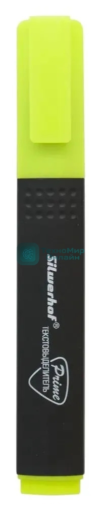 Текстовыделитель Silwerhof Prime 108035-05, скошенный пишущий наконечник, 1-4мм, желтый, коробка