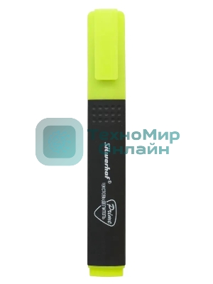 Текстовыделитель Silwerhof Prime 108035-05, скошенный пишущий наконечник, 1-4мм, желтый, коробка