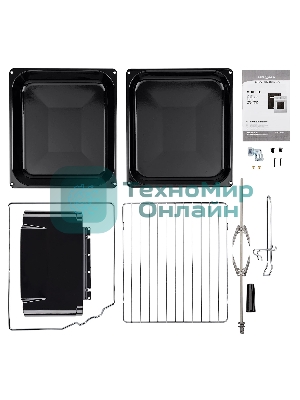 Духовой шкаф газовый Krona STRETTO 45 BL черный