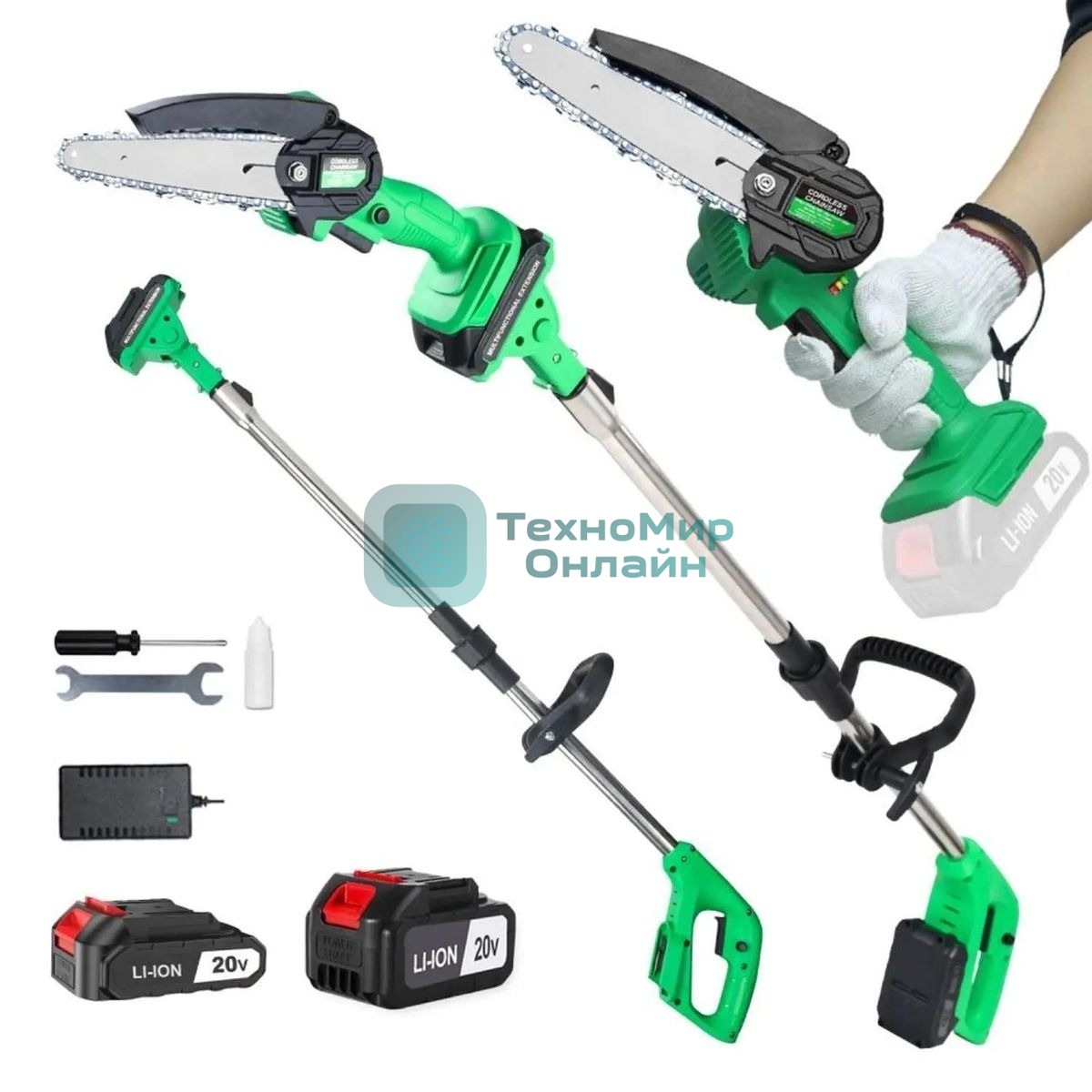 Электрическая цепная пила Zitrek GreenSaw 20 Plus дл.шины:6