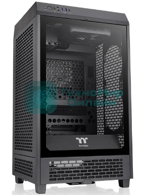 Компьютерный корпус Thermaltake The Tower 200 черный без БП miniITX 11x120мм 5x140мм 2xUSB 3.0 audio bott PSU