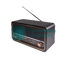 Радиоприемник портативный Сигнал БЗРП РП-336 черный/коричневый USB microSD