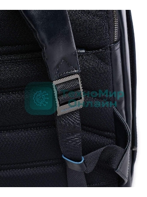 Рюкзак мужской Piquadro Blue Square CA6591B2/BLU2, кожа, темно-синий