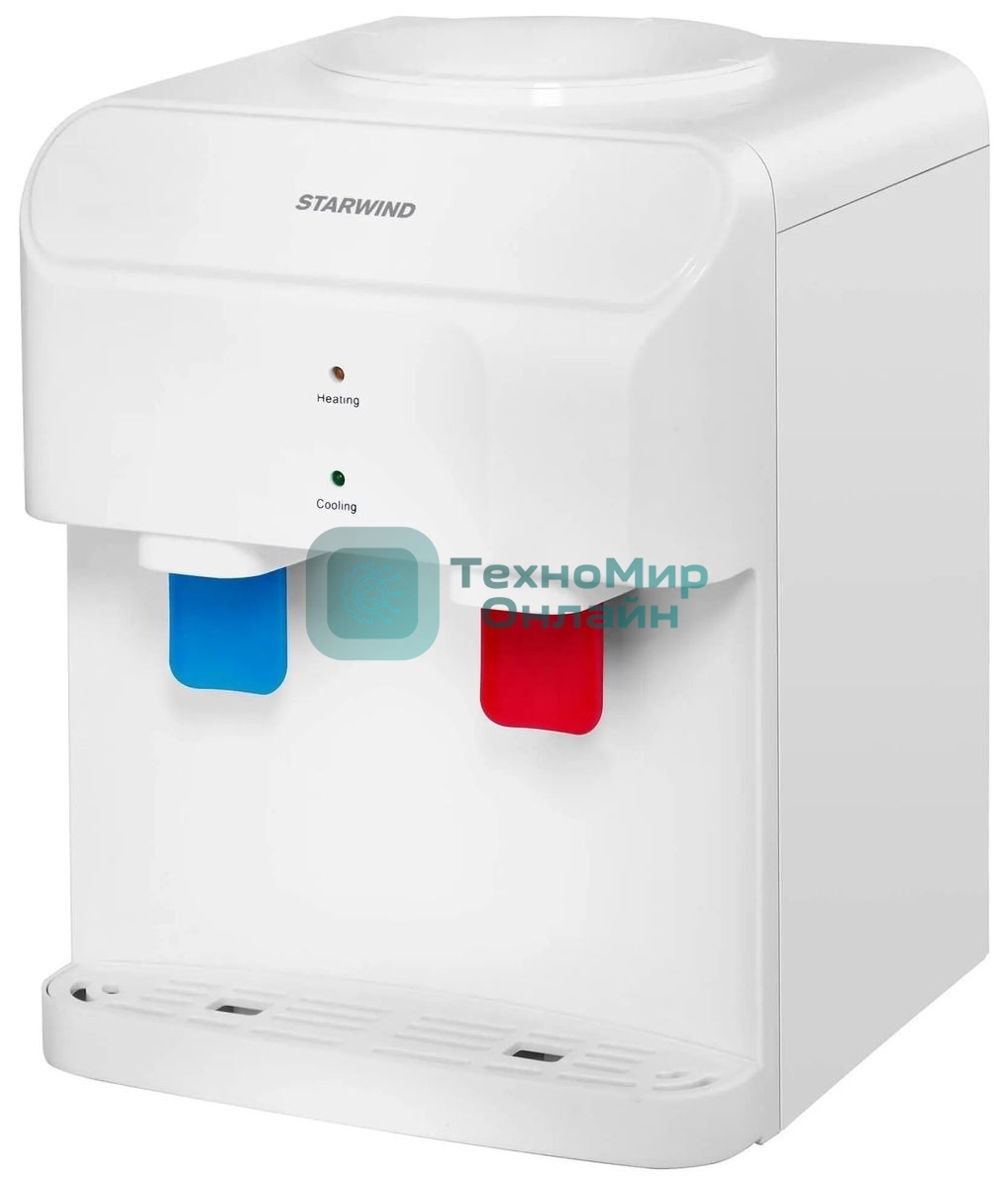 Кулер для воды Starwind SW-2001EW, верхняя загрузка, нагрев 95 °С, охлаждение 10 °С, белый