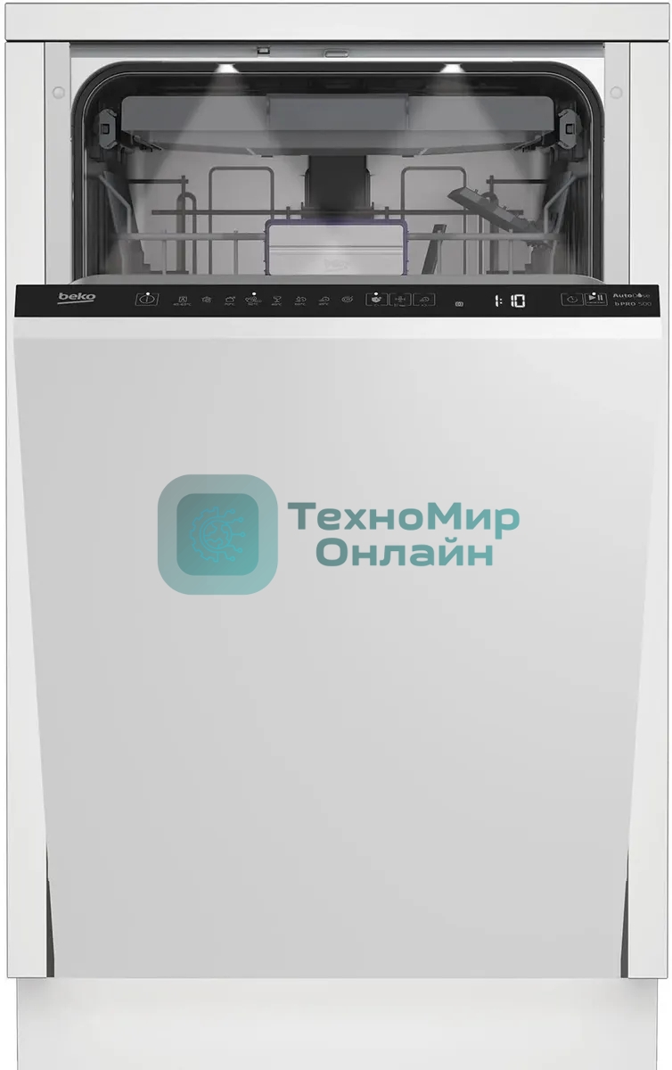 Встраиваемая посудомоечная машина Beko BDIS38120A, черный, 44.8 см, 11 компл., 45 дБ, класс A