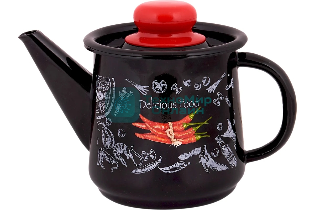 Чайник для плиты APPETITE 1с202с Chilli эмал 1,0 л без свистка