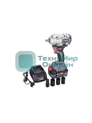 Аккумуляторный гайковерт бесщеточный ударный ProfiPower T-500N (Li-ion-1шт, 4.0А·ч, 500Нм, ударная головка 17/19/21мм, З/У, в кейсе)