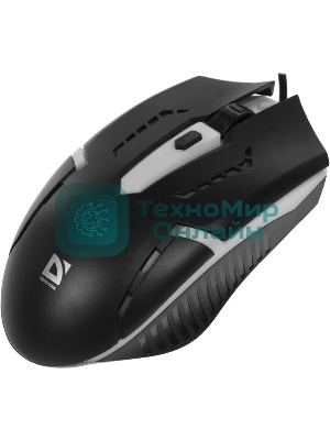 Мышь проводная Defender Flash MB-600L черный, 1200 dpi, USB, кнопки - 4