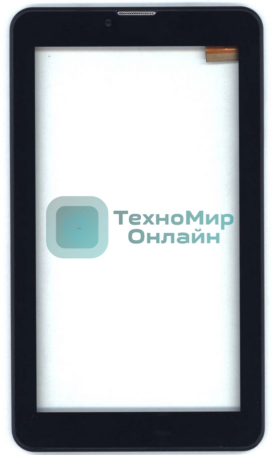 Сенсорное стекло (тачскрин) для Irbis TZ49 Hit, черное с рамкой
